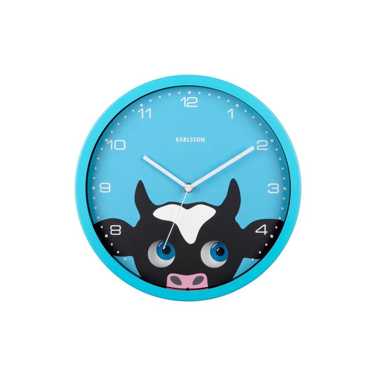 Wanduhr Peekaboo Kuh