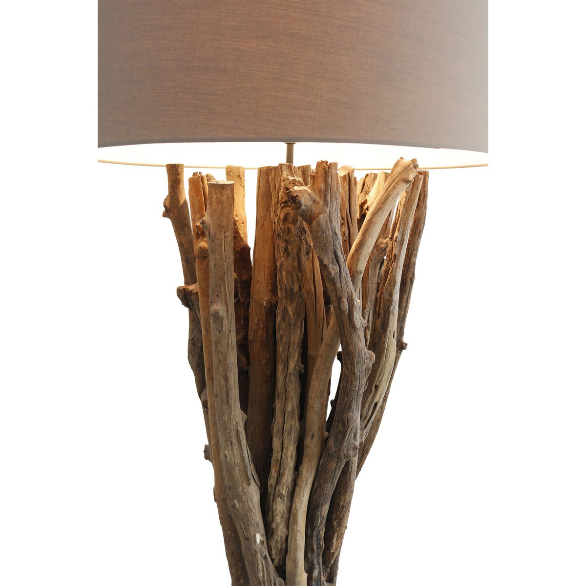 Stehleuchte Treibholz Natur/Braun 175 cm