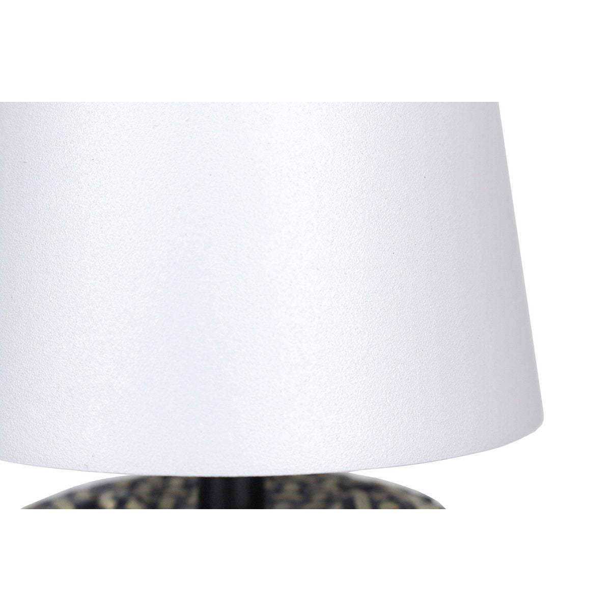Table lamp black/white 29 cm with LED battery