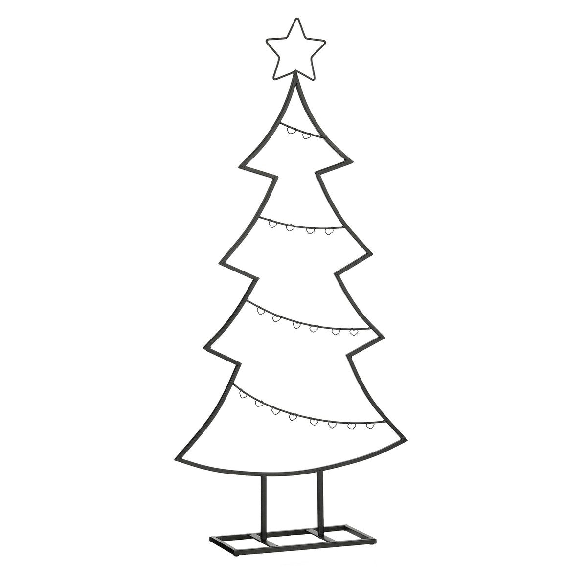 Dekorativer Weihnachtsbaum Schwarz