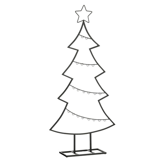 Dekorativer Weihnachtsbaum Schwarz