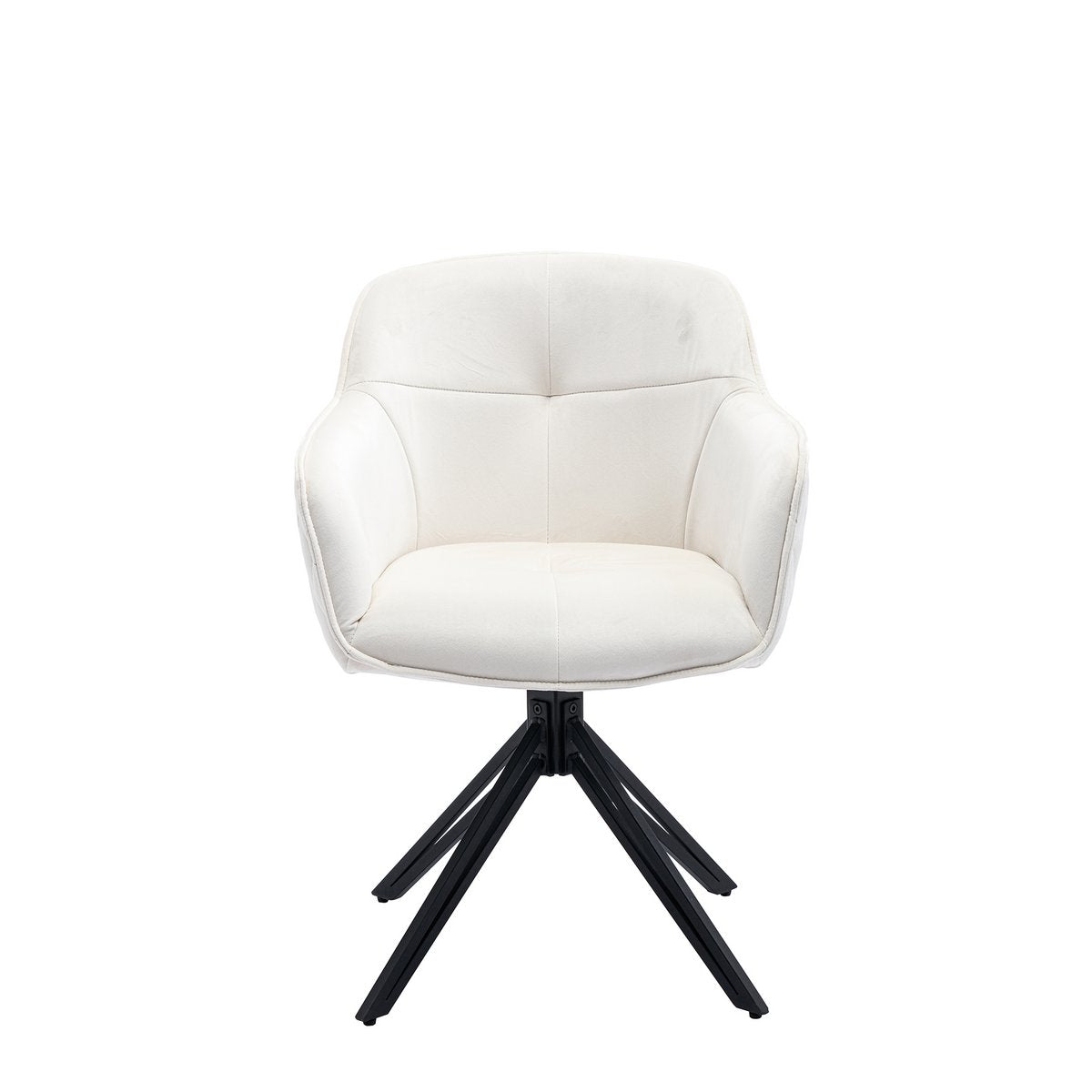 Armchair with honeycomb quilting beige