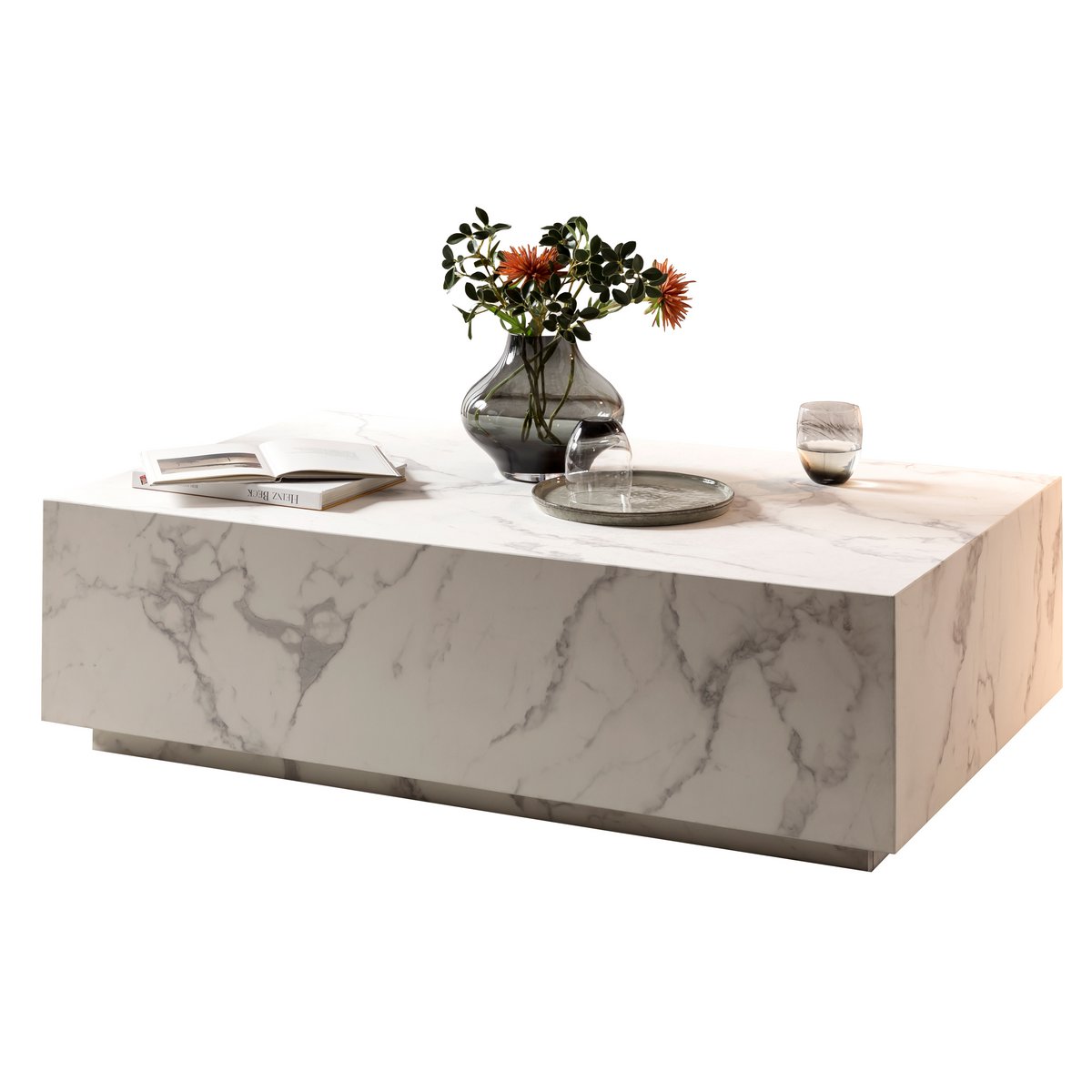 Coffee table white, 120x75 cm