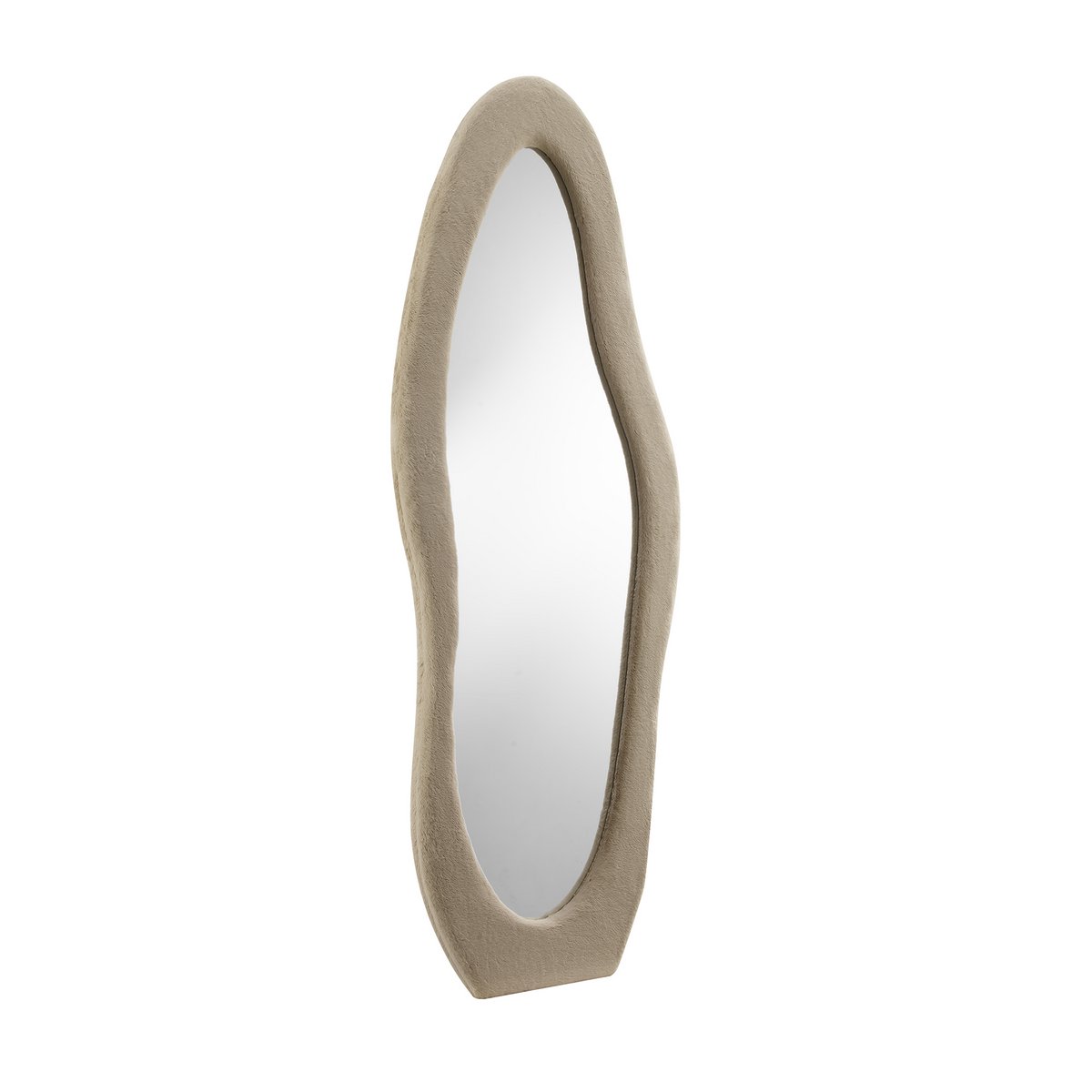 Mirror faux fur champagne 60x160 cm