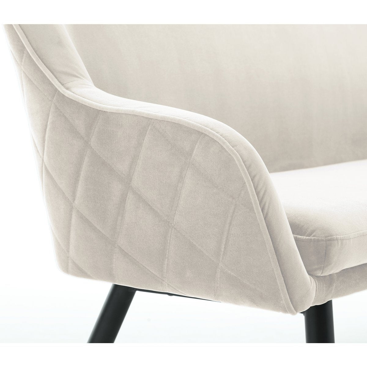 Bench 160 cm velvet cream