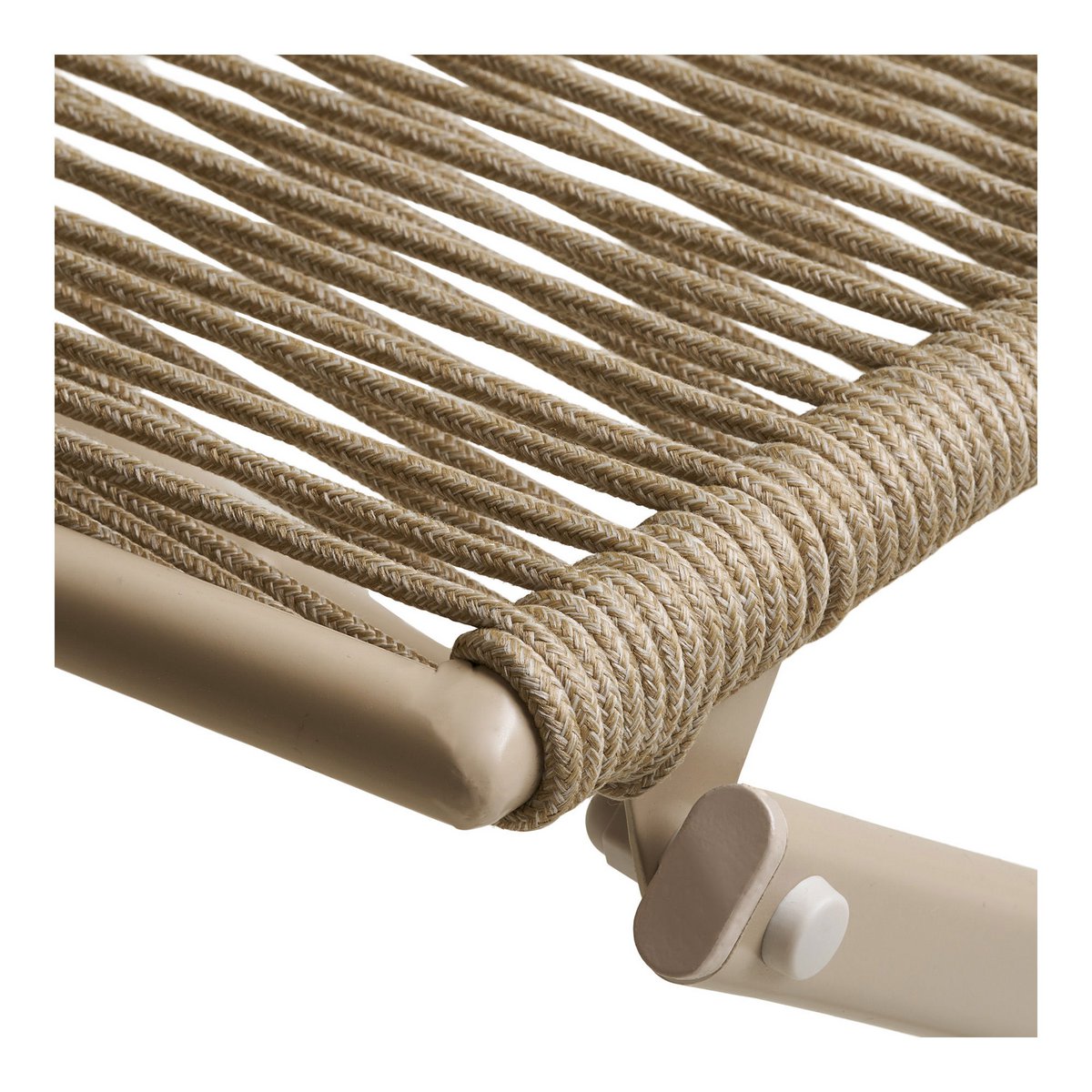 Arcas Bistro-Set, 2 Stühle und 1 Tisch, Polyester/Stahl, Taupe