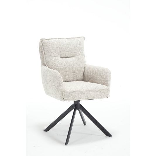 Armchair structural fabric beige