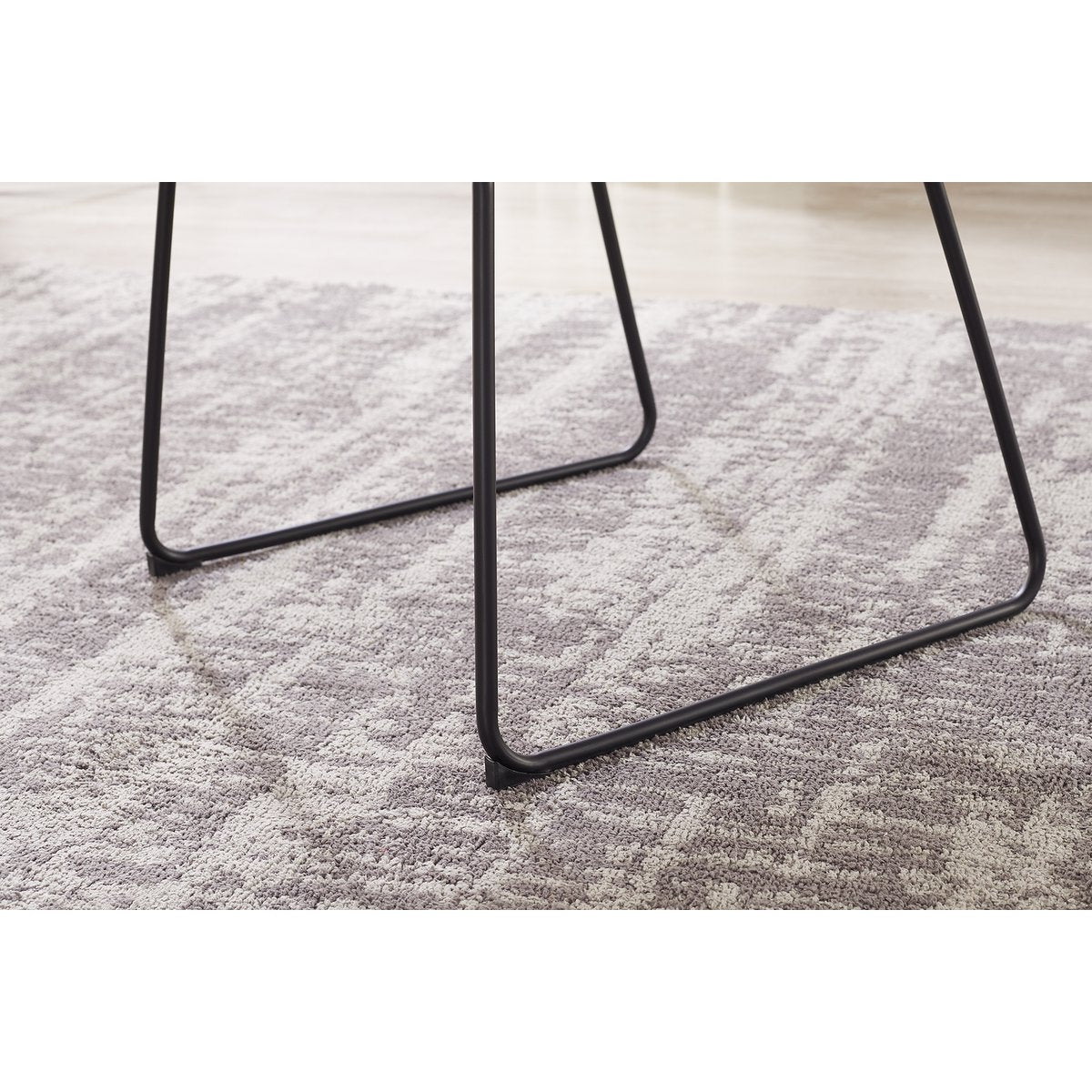 Armchair with back cut-out Bouclé fabric white