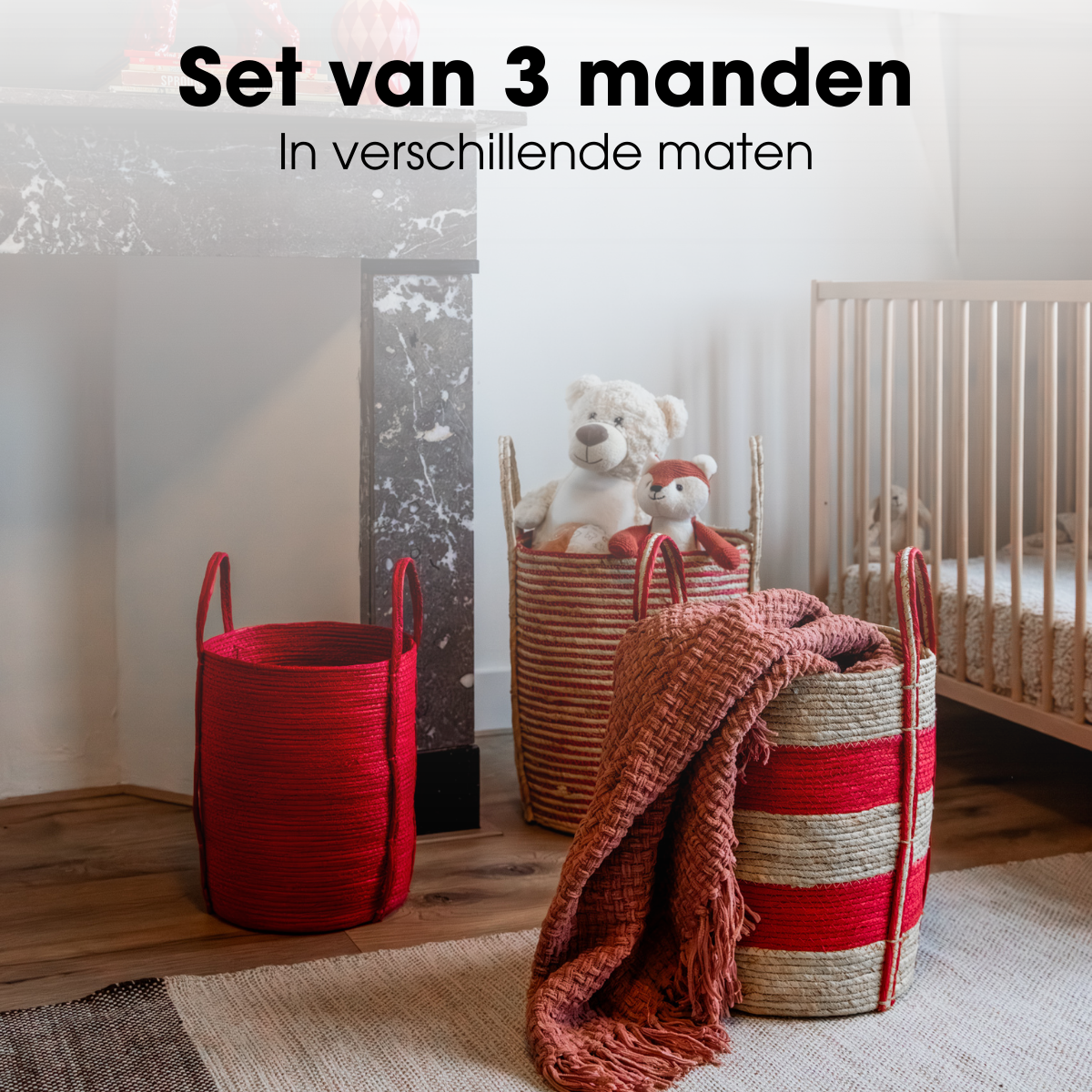 Pflanzenmand-Set Brooklyn Rood