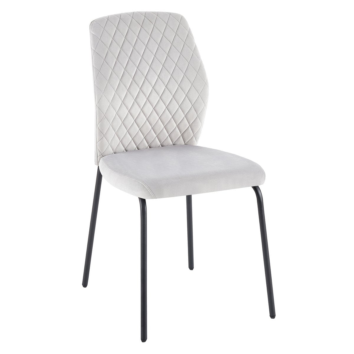 Chair set of 2 light gray