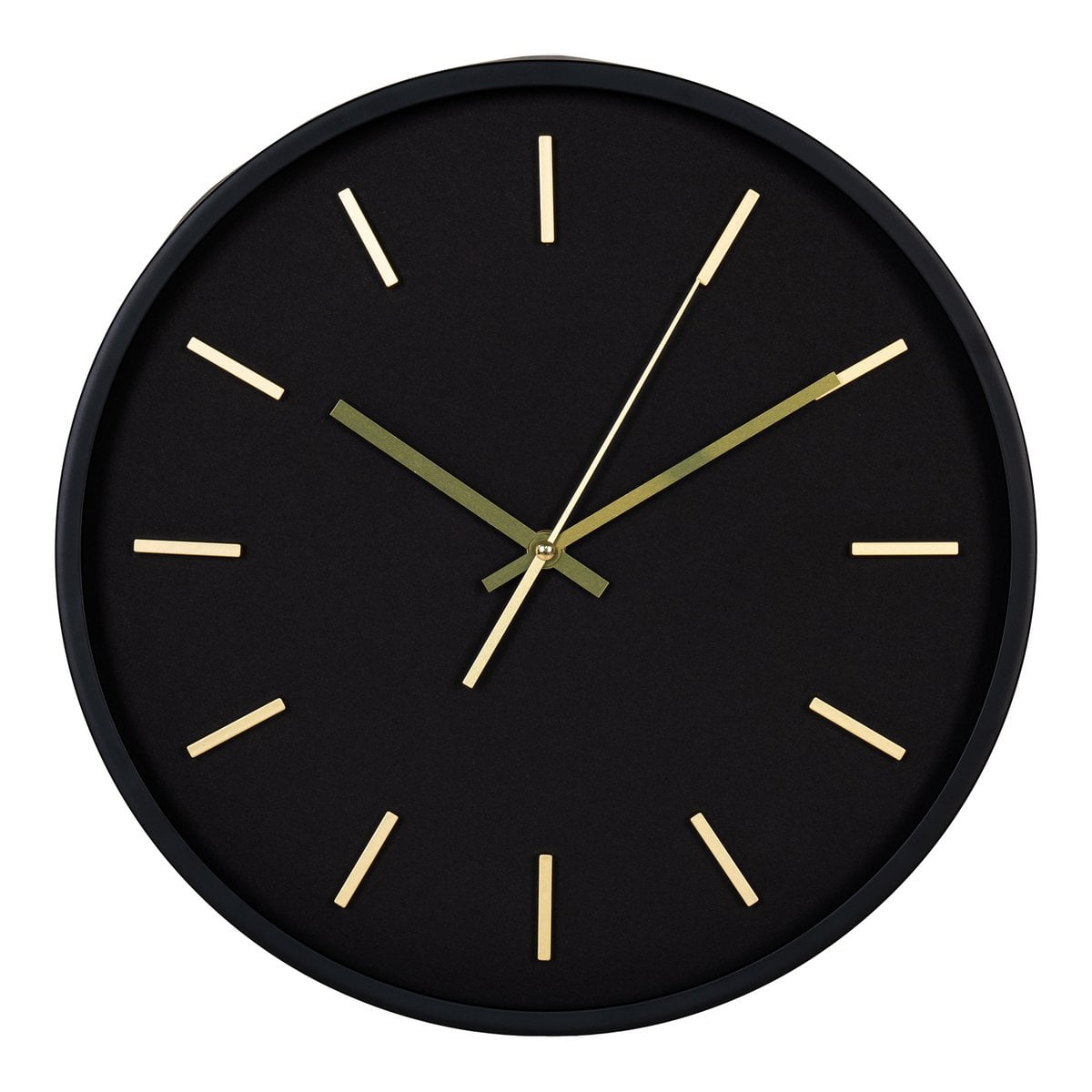 Kensington Wall Clock - Wanduhr, schwarz, geräuschloses Uhrwerk, rund, ø35 cm