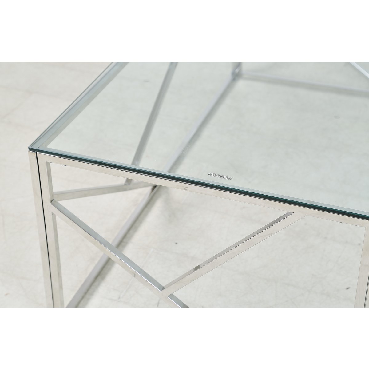 Couchtisch Silber 120x60 cm