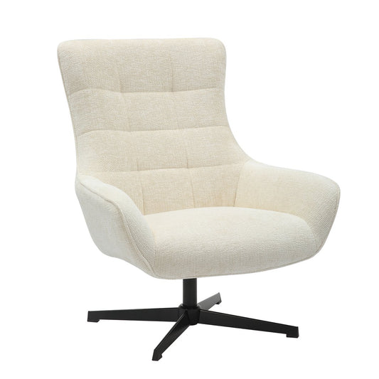 Armchair chenille fabric beige