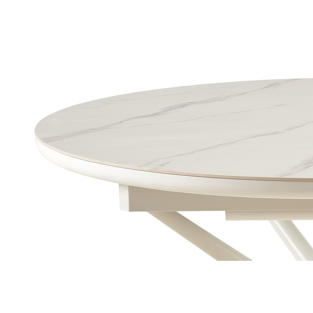 Esstisch Ø120 cm Weiß