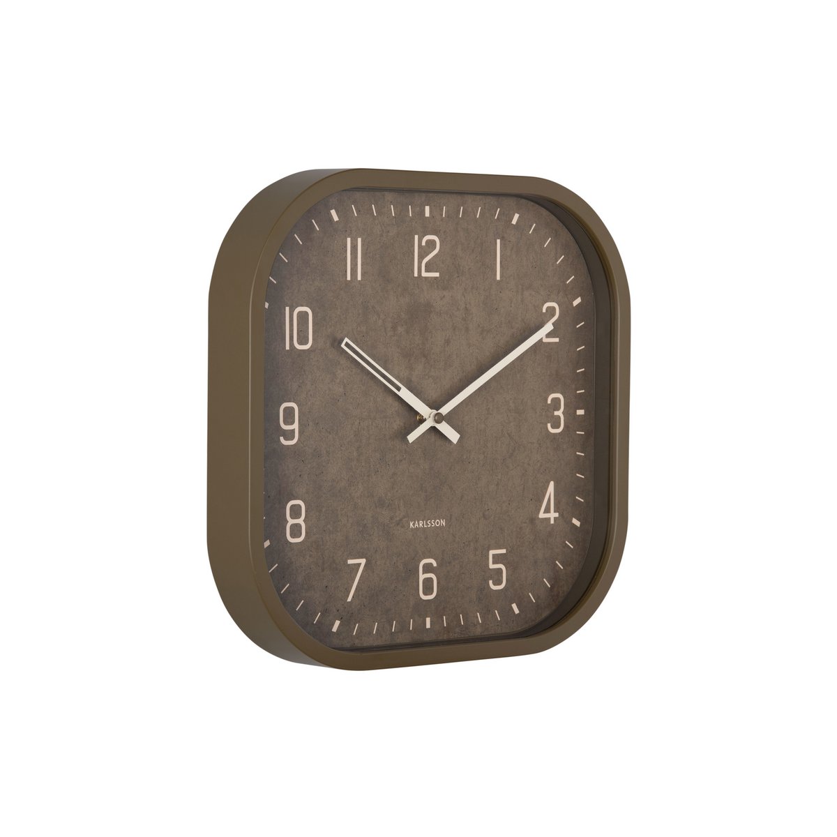 Quadratische Elementar-Wanduhr