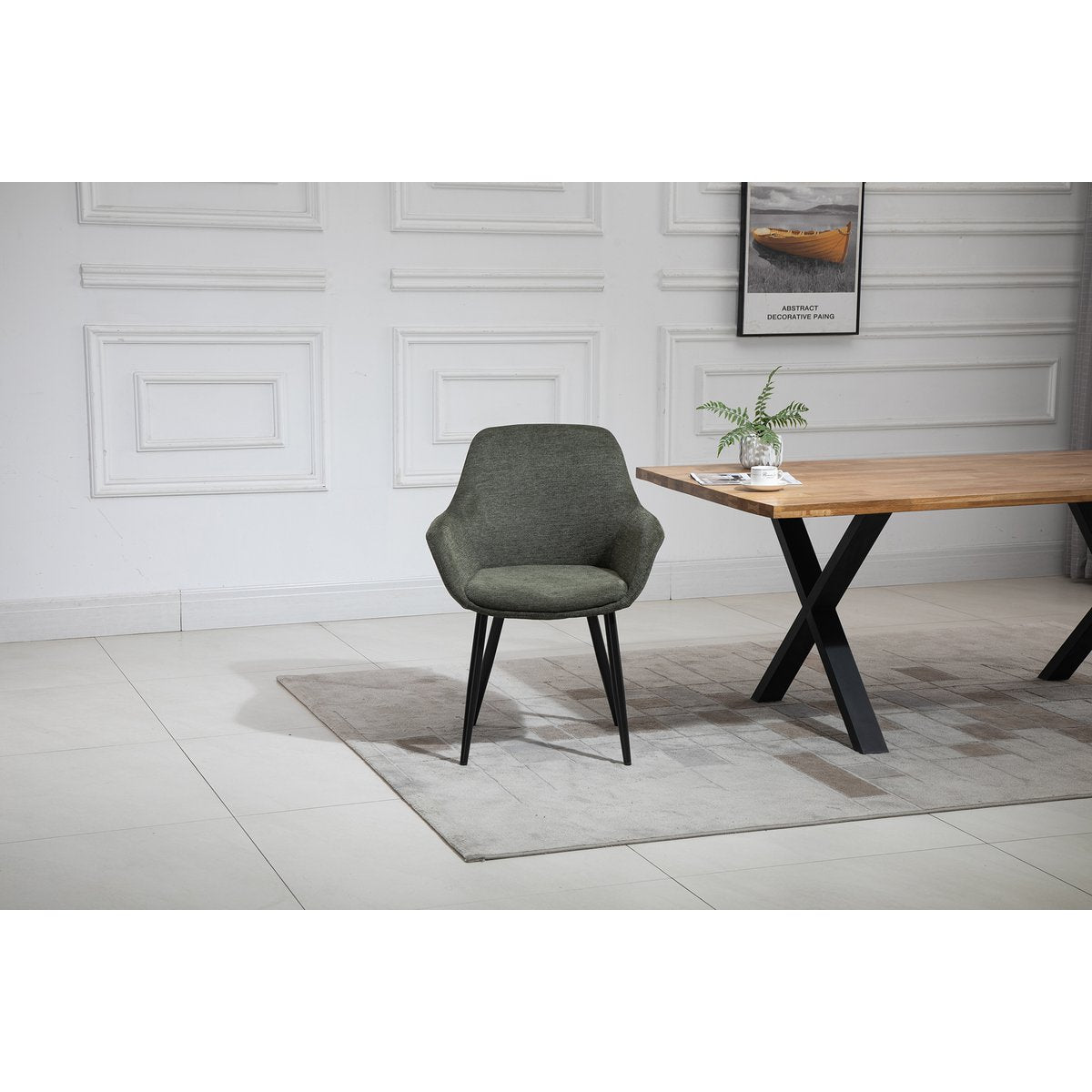 Set of 2 armchairs green