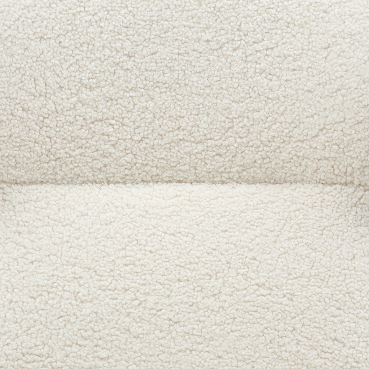 Armchair and stool set teddy fur beige