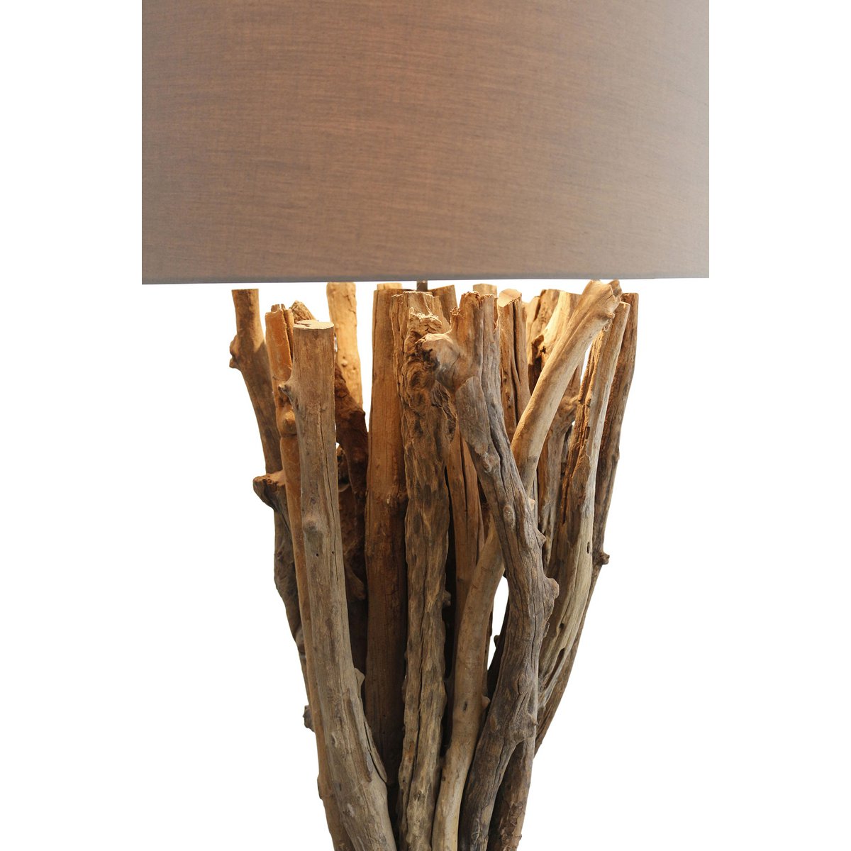 Stehleuchte Treibholz Natur/Braun 175 cm
