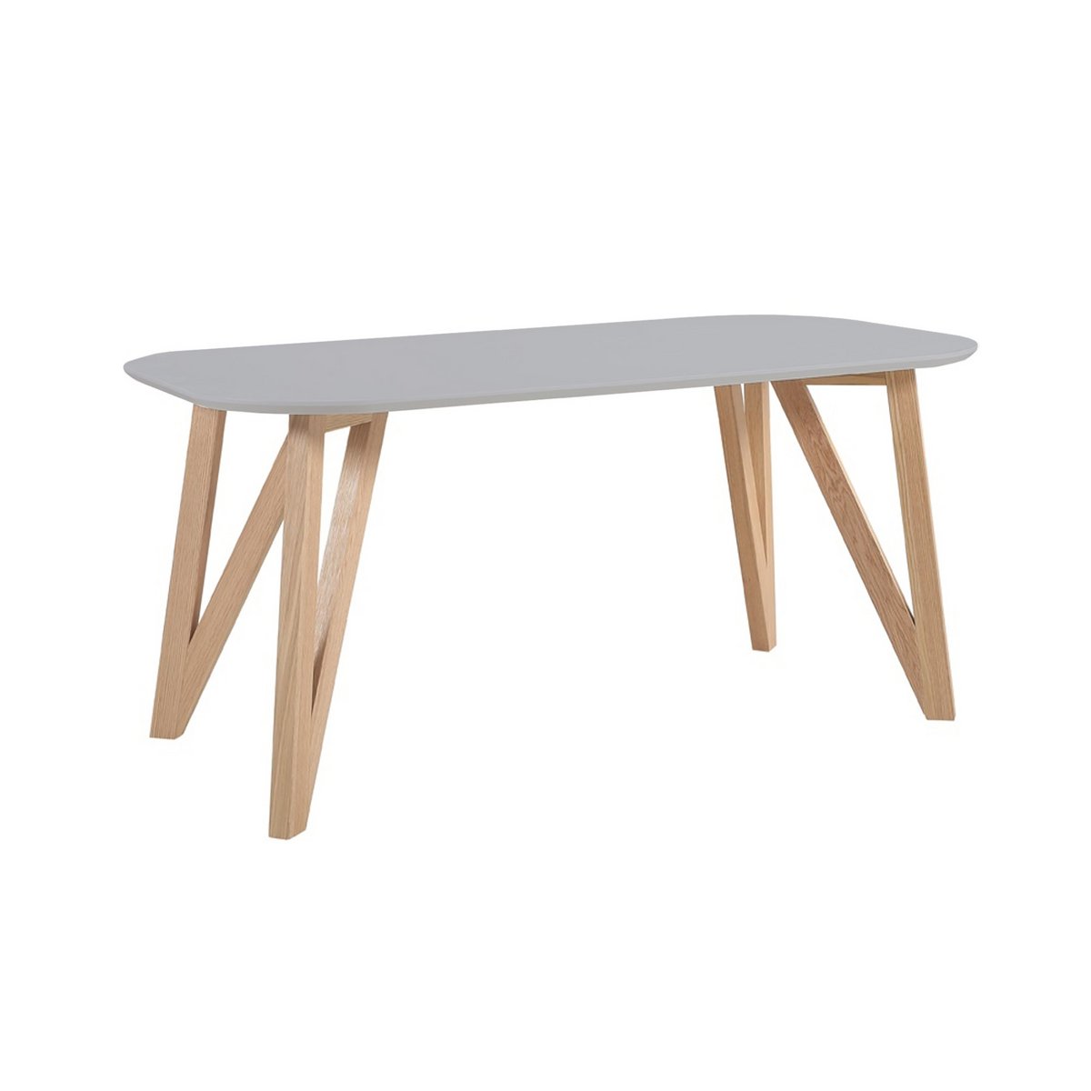 Dining table 200x100x76 cm gray oak