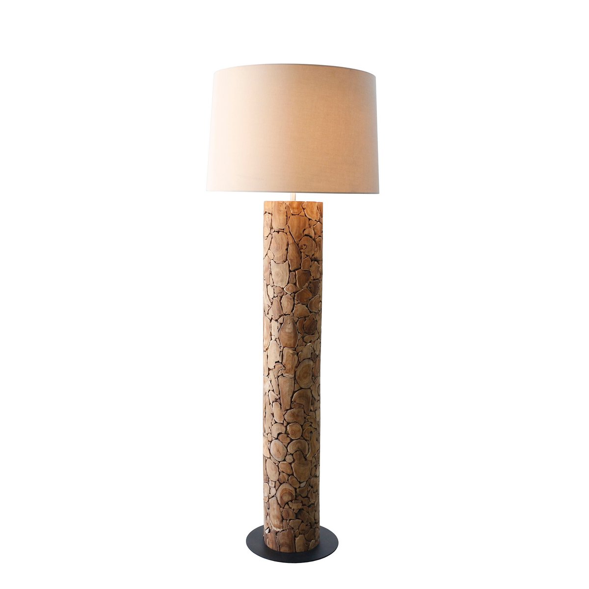 Floor lamp driftwood natural/white 170 cm