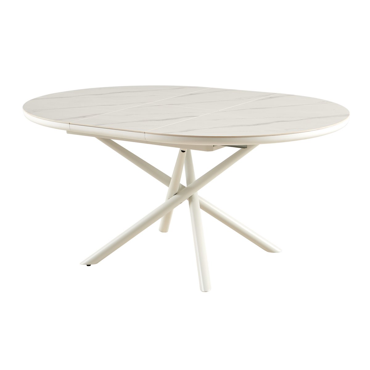 Esstisch Ø120 cm Weiß