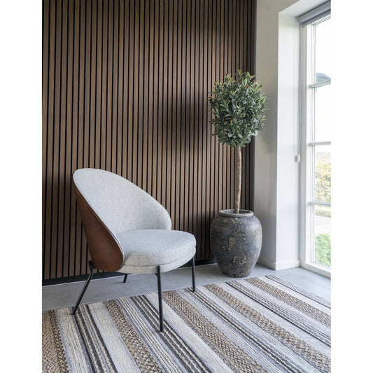 Morena Teppich – Jute, Wolle, Baumwolle, Natur/Grau – 160 x 230 cm