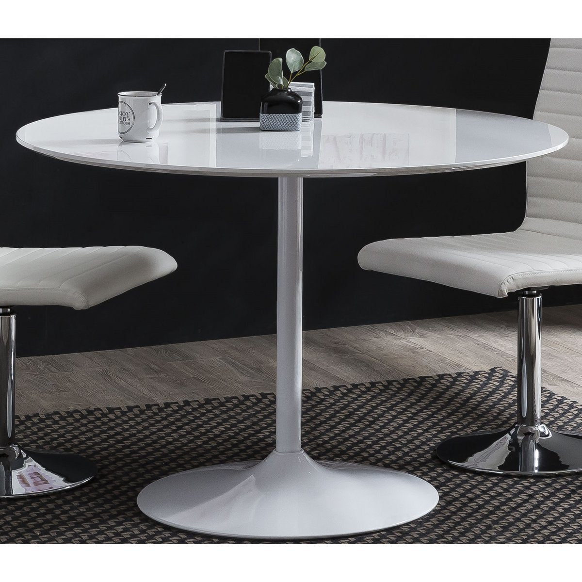 Bistro table round white Ø110 cm