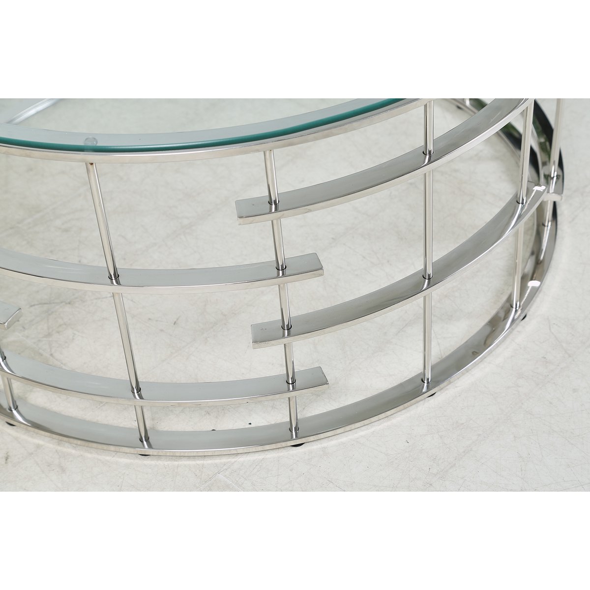 Couchtisch Silber Ø 90 cm