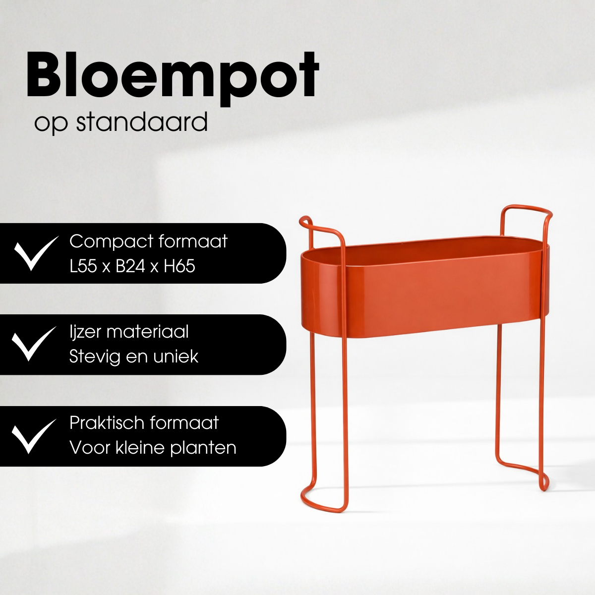 Blumentopf in Moritz Red
