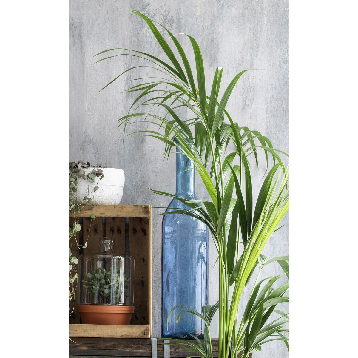 Dekorative Flasche Rioja Hellblau