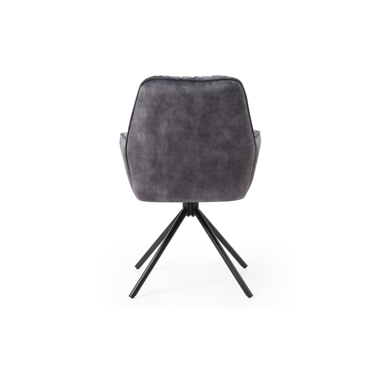 Armchair with 360° swivel function, black