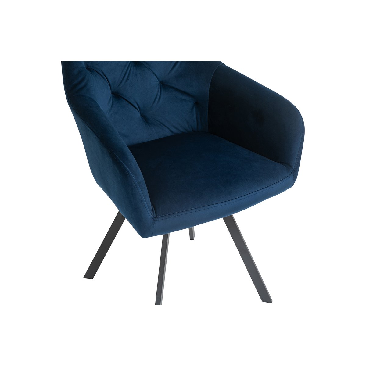 Armchair with 360° swivel function Blue