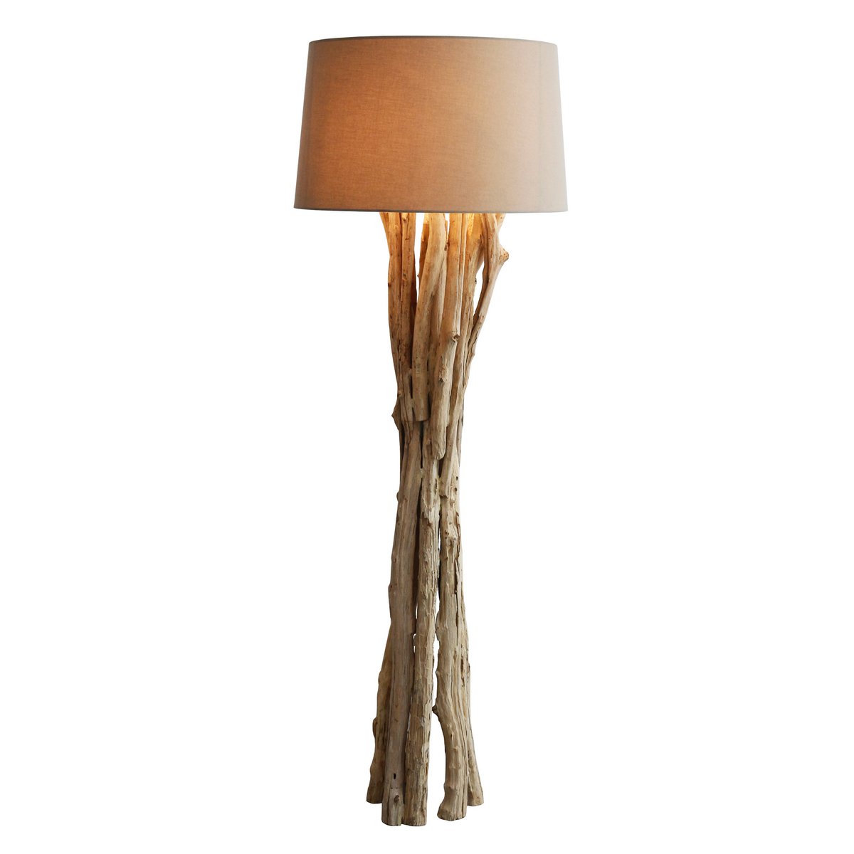 Floor lamp driftwood white 145 cm