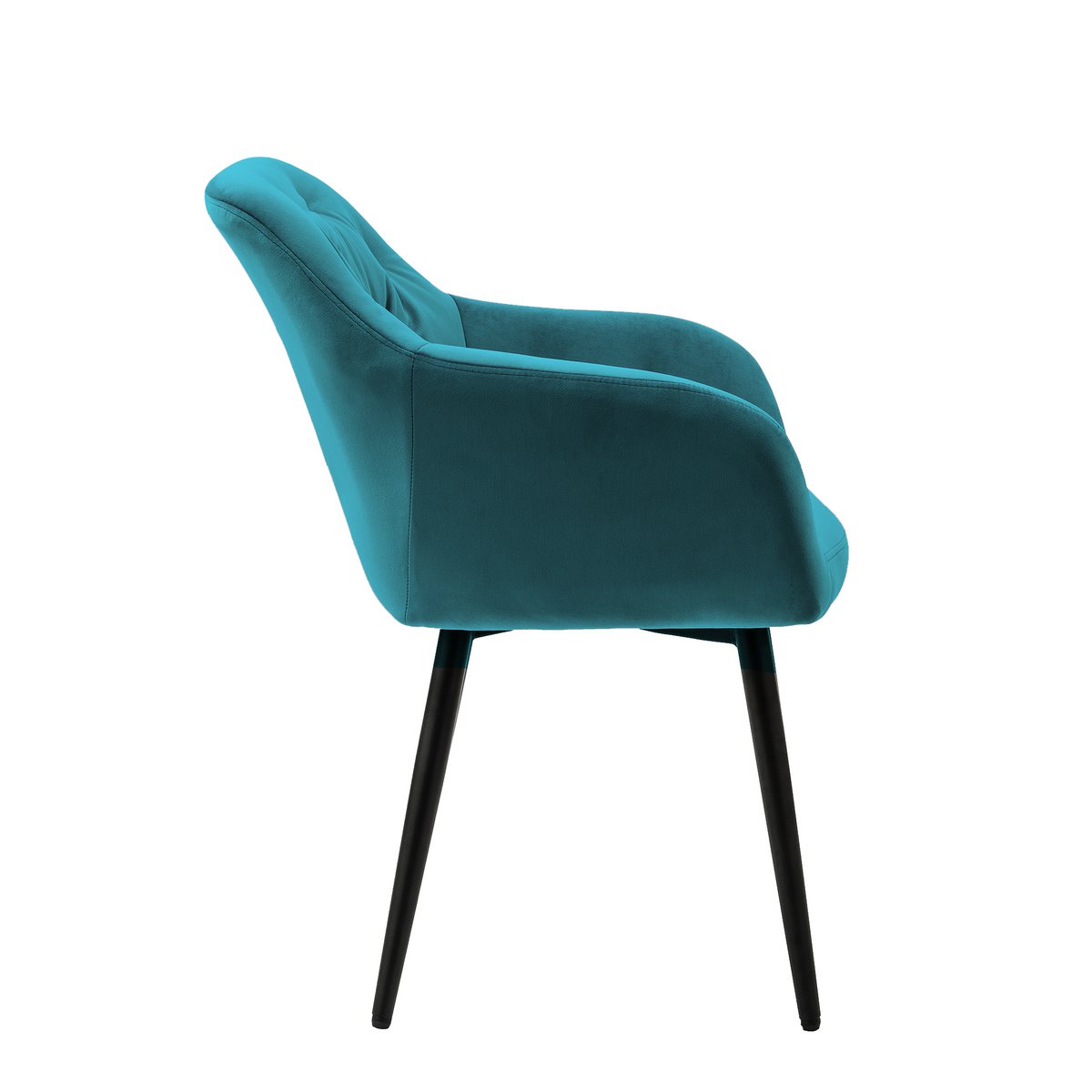 Armchair turquoise velvet