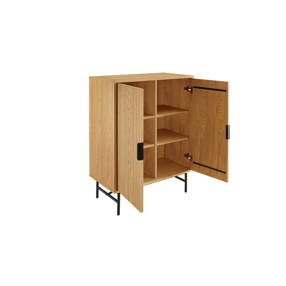 Kommode 80 cm Eiche Echtholzfurnier