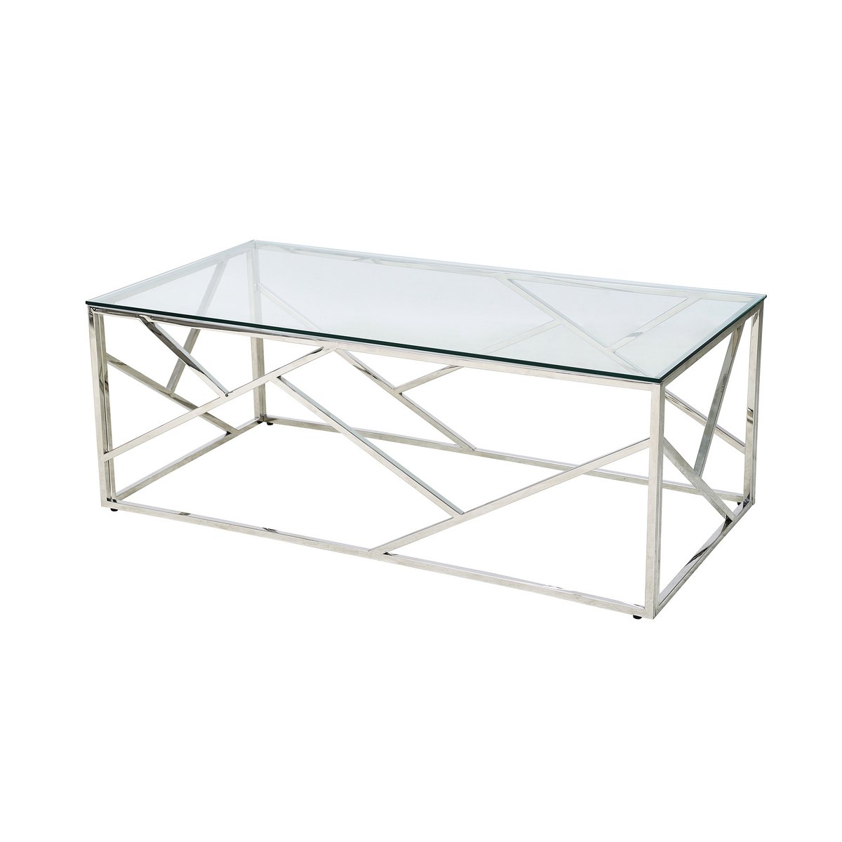 Couchtisch Silber 120x60 cm