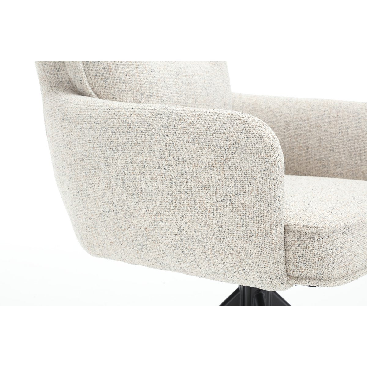 Armchair structural fabric beige