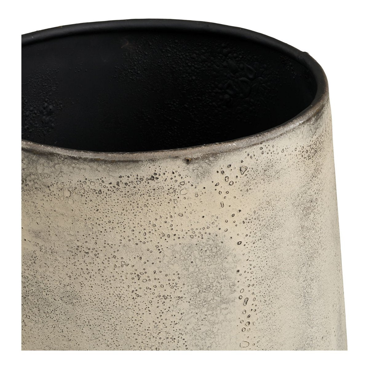 Hou Dekotopf, Metall, antikbeige, 2er-Set