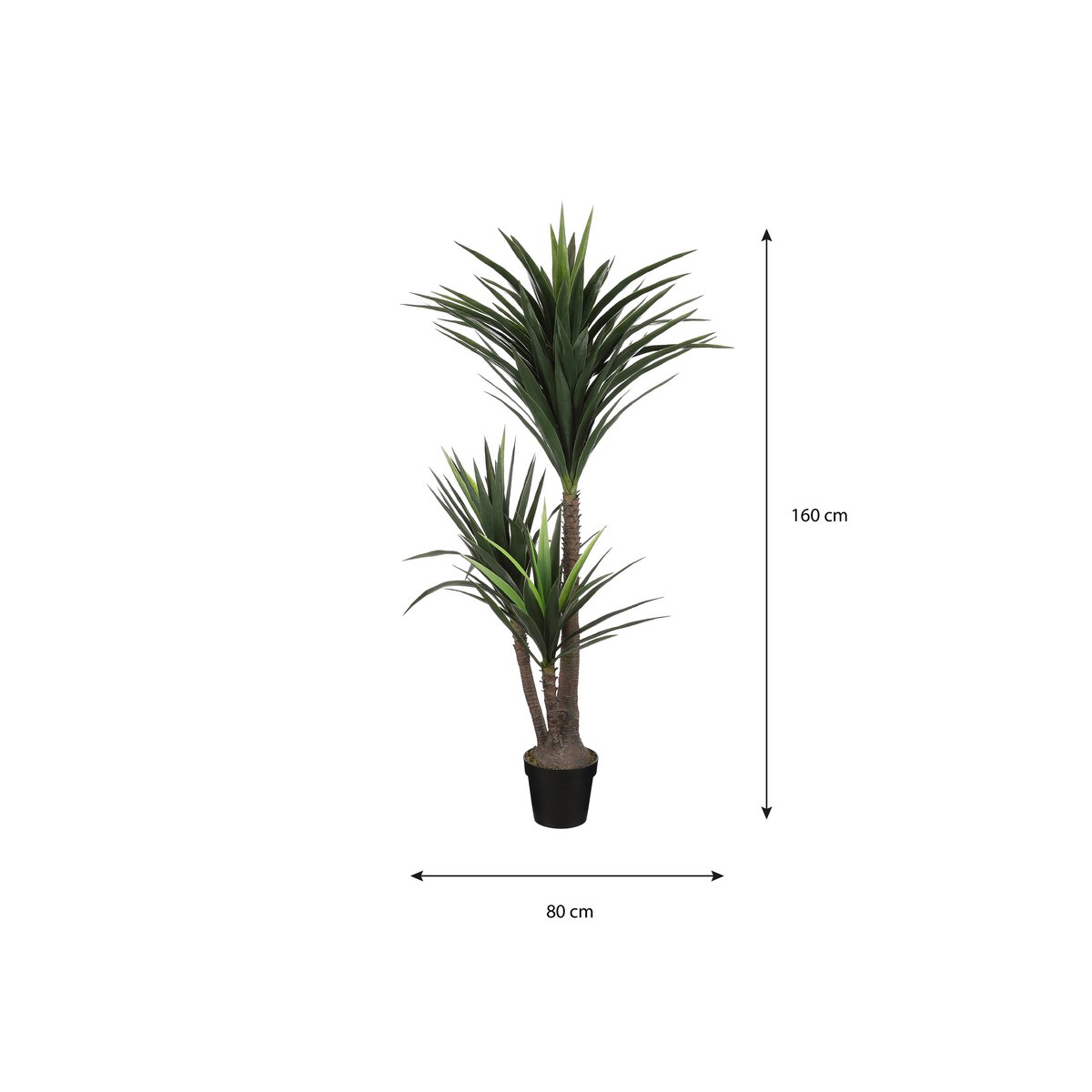 Kunstplant Yucca-Creme