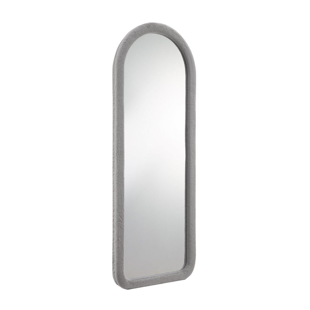 Mirror faux fur light gray 60x160 cm