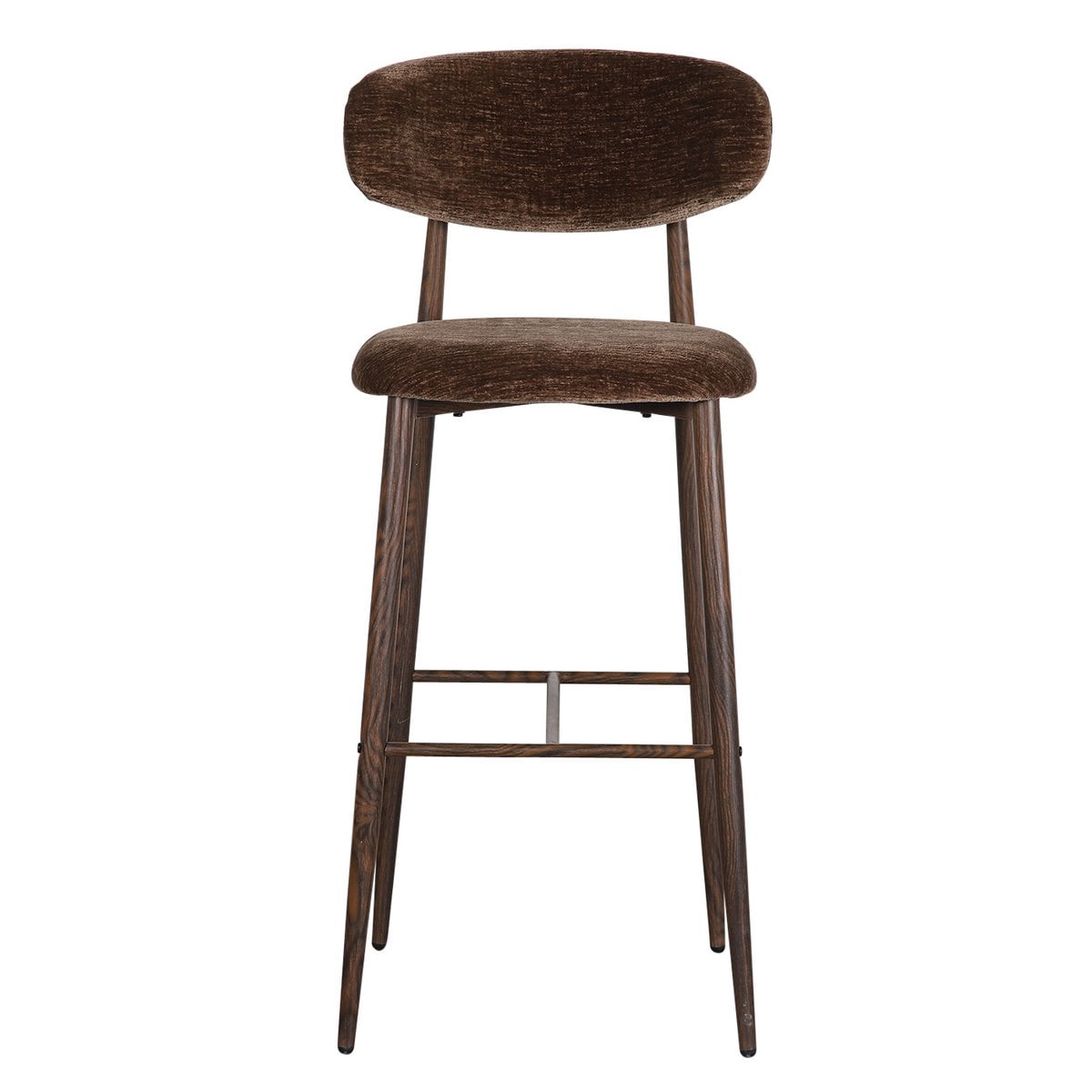 Japandi Bar Stuhl Umber (Set von 2)