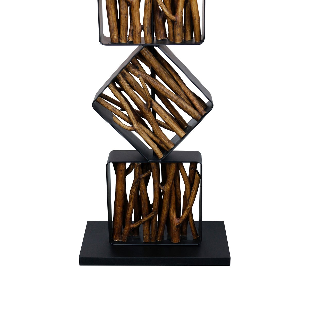 Floor lamp driftwood natural/black 155 cm
