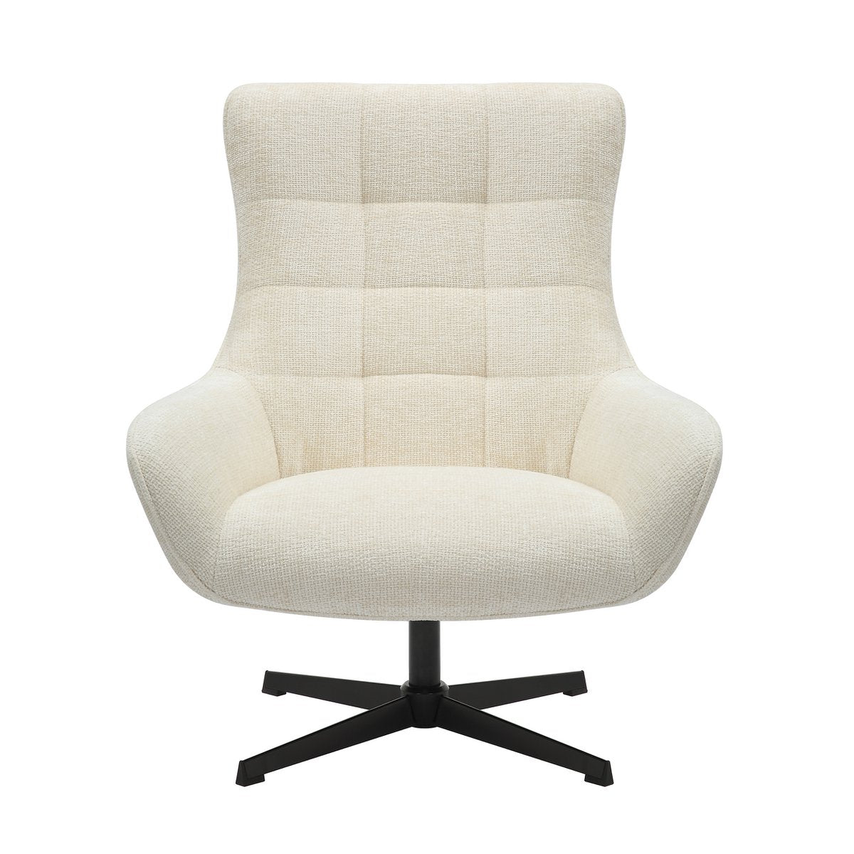 Armchair chenille fabric beige