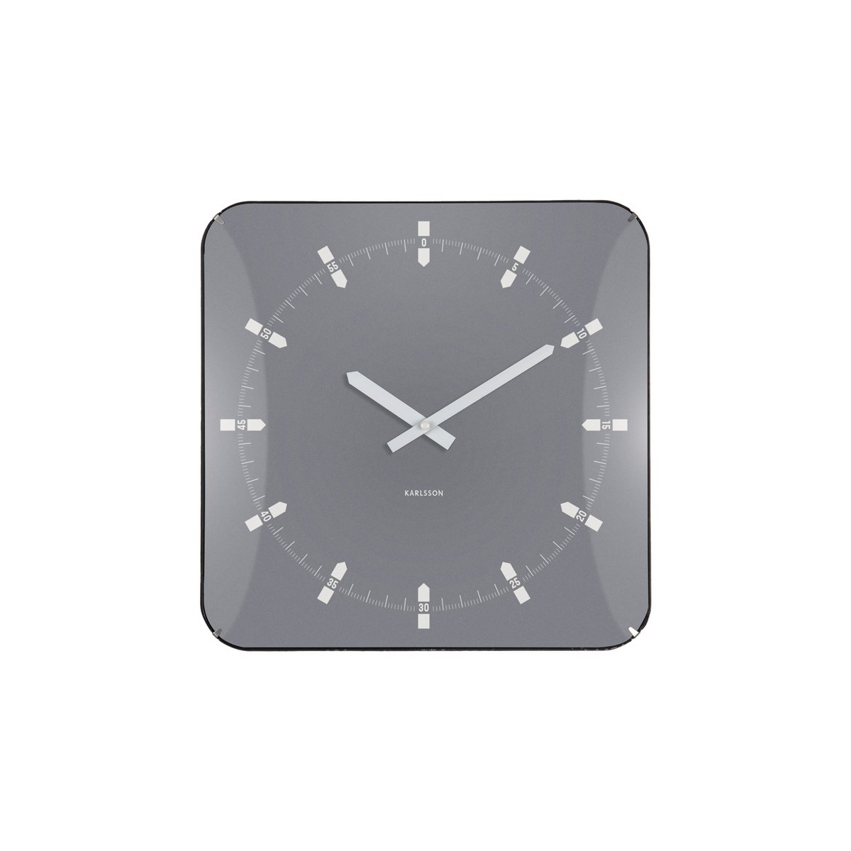 Wanduhr Sucinto Dome Square