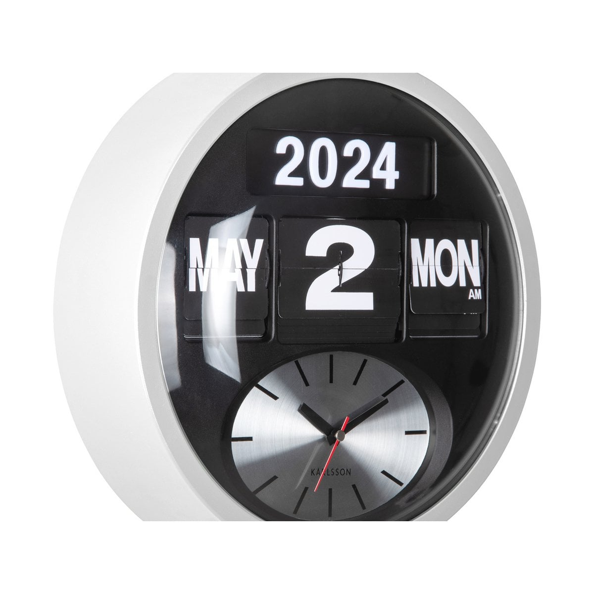 Wanduhr Round Flip