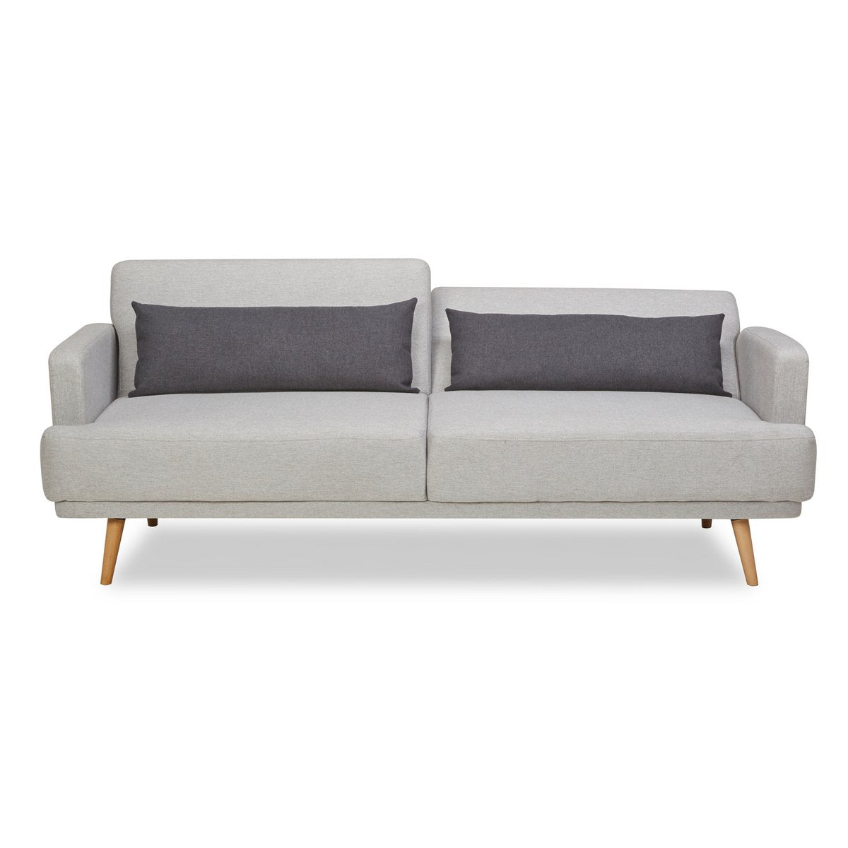 3-Sitzer Sofa Webstoff Grau