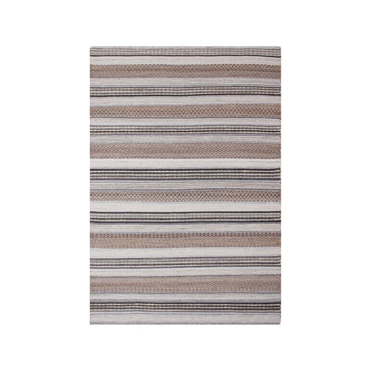 Morena Teppich – Jute, Wolle, Baumwolle, Natur/Grau – 160 x 230 cm