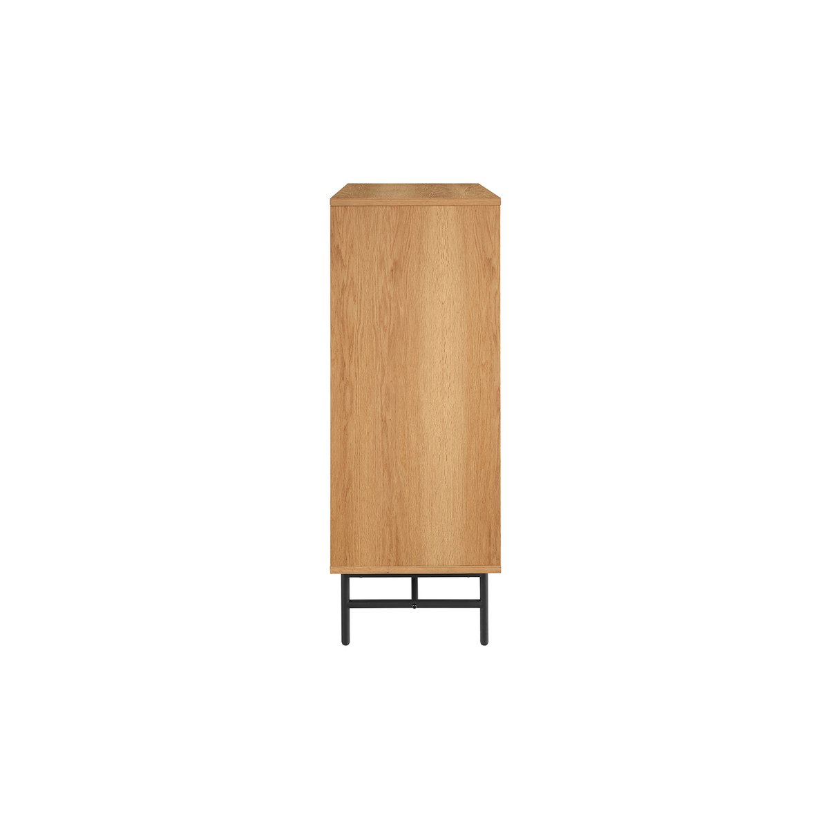 Kommode hoch 80 cm Eiche Echtholzfurnier