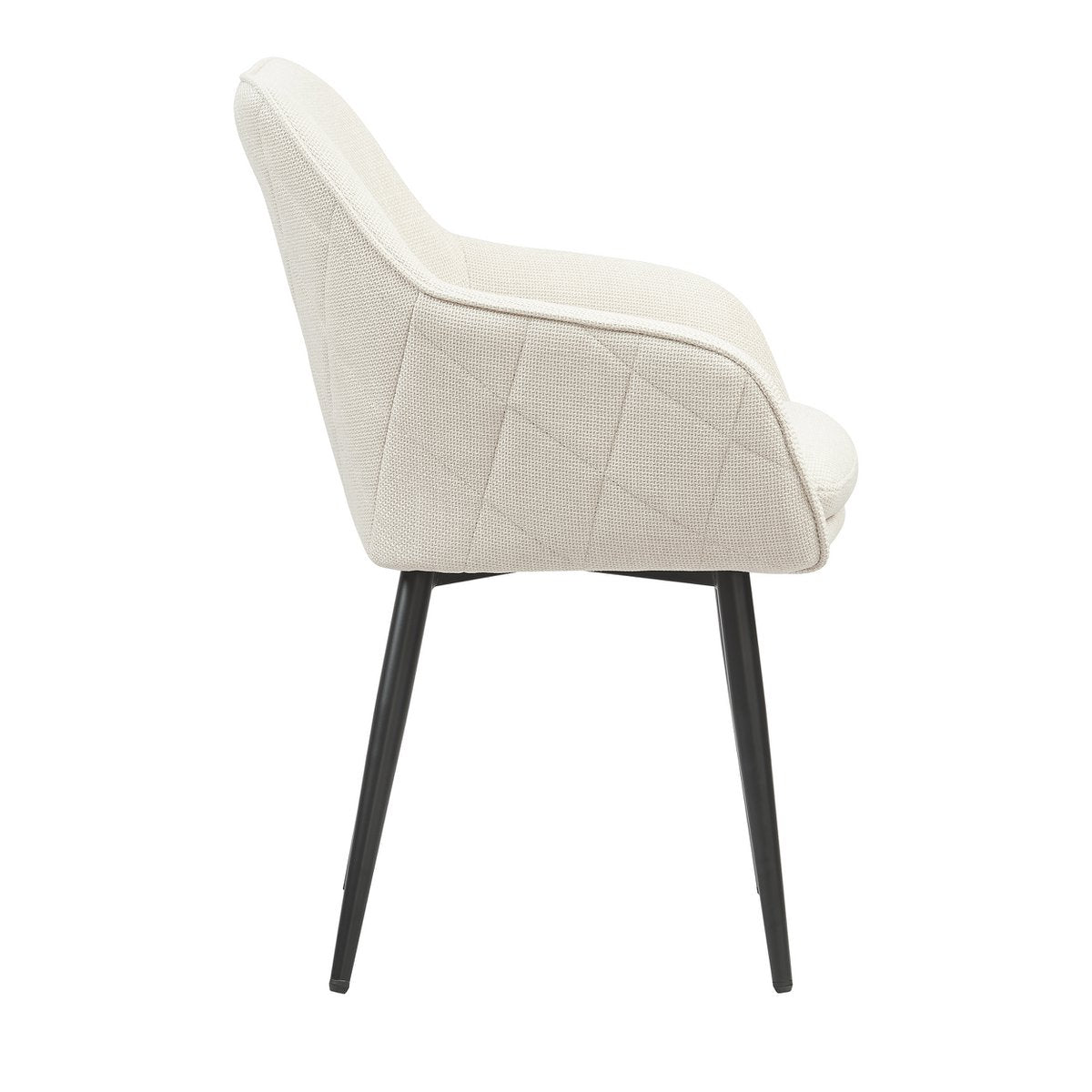 Esszimmerstuhl Strukturstoff Beige