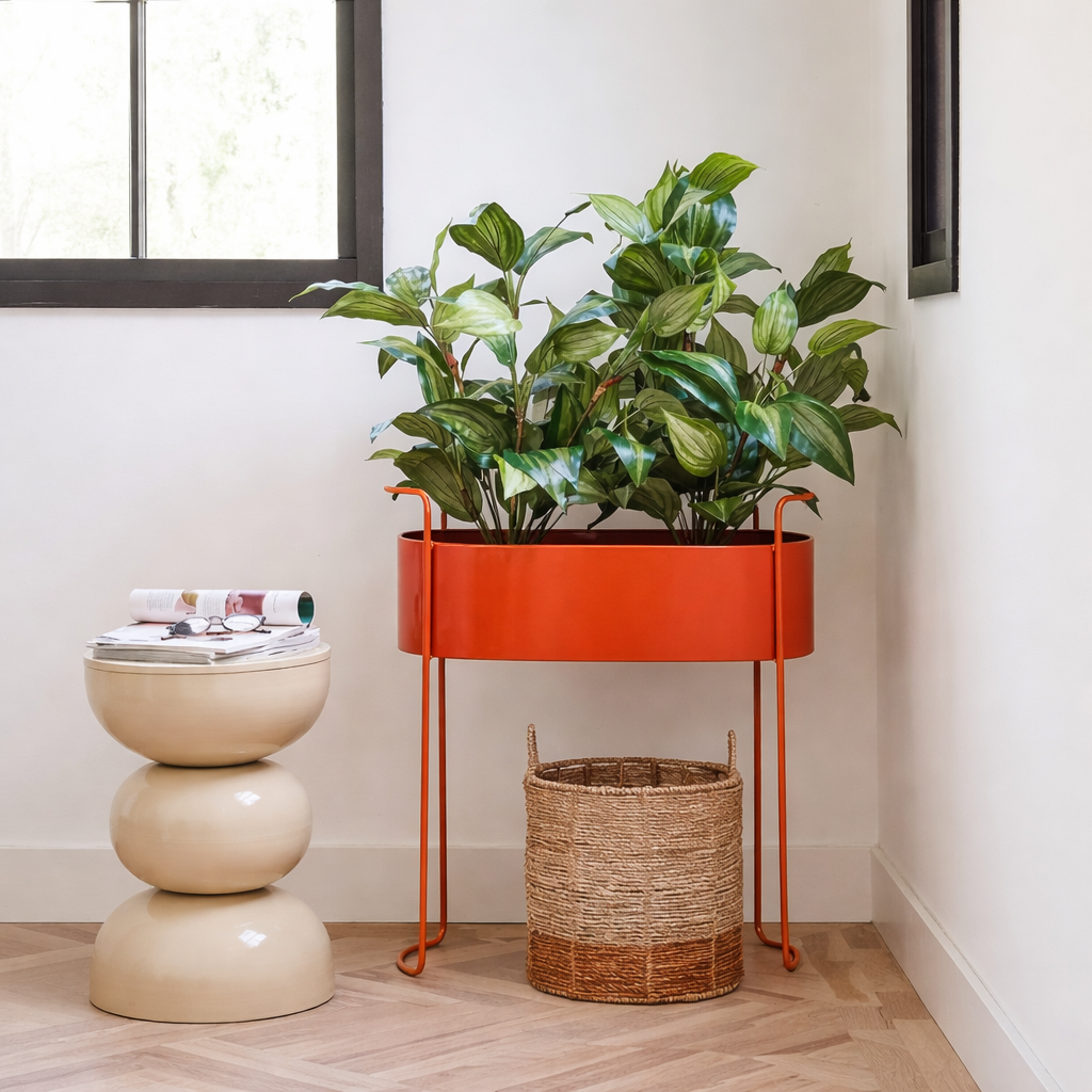 Blumentopf in Moritz Red